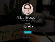 Tablet Screenshot of philipbrocoum.com